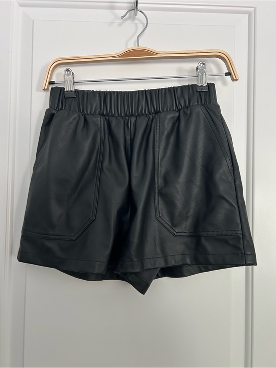Steve Madden Pants - Steve Madden Black Faux Leather Shorts
